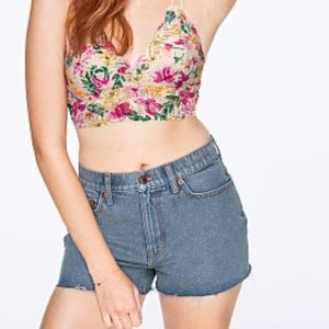 NWT VS Pink High Waist Denim Short